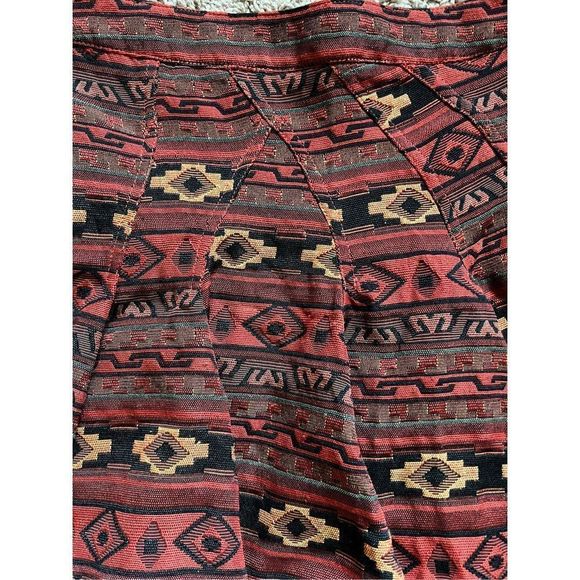 BCBGENERATION Orange Yellow Patterned Skirt - Picture 4 of 6